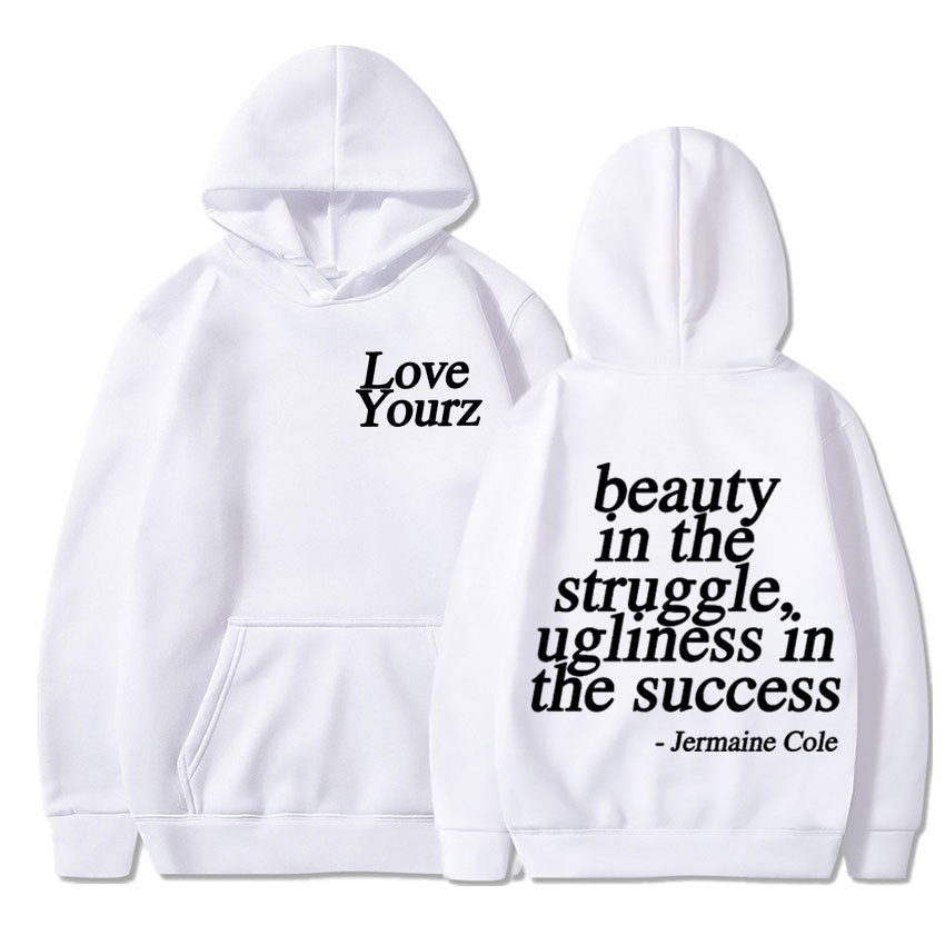 Cole Dreamville Love Yourz Lyrics Print Hooded Vintage Fas