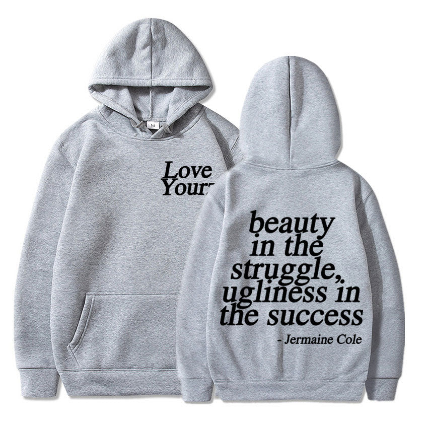 Cole Dreamville Love Yourz Lyrics Print Hooded Vintage Fas