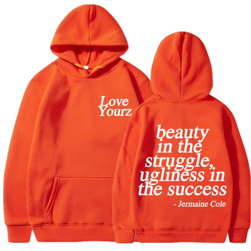 Cole Dreamville Love Yourz Lyrics Print Hooded Vintage Fas